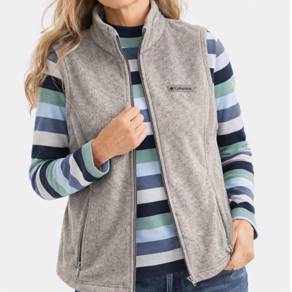 Columbia Gray Sawyer Rapids 2.0 Fleece Vest